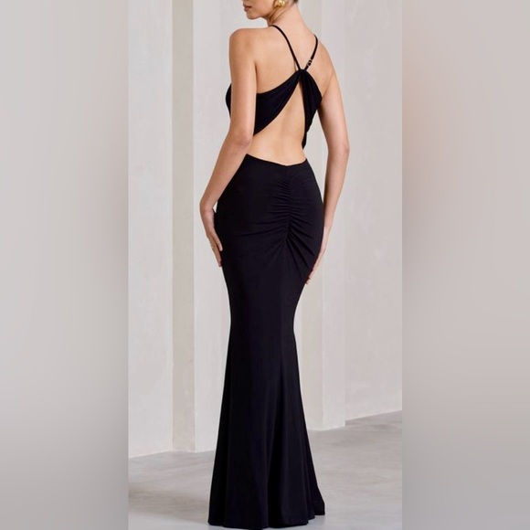 Elegant/Formal Sleeveless Halter-Neck Open-
Back Maxi Dress - Picture 3 of 3